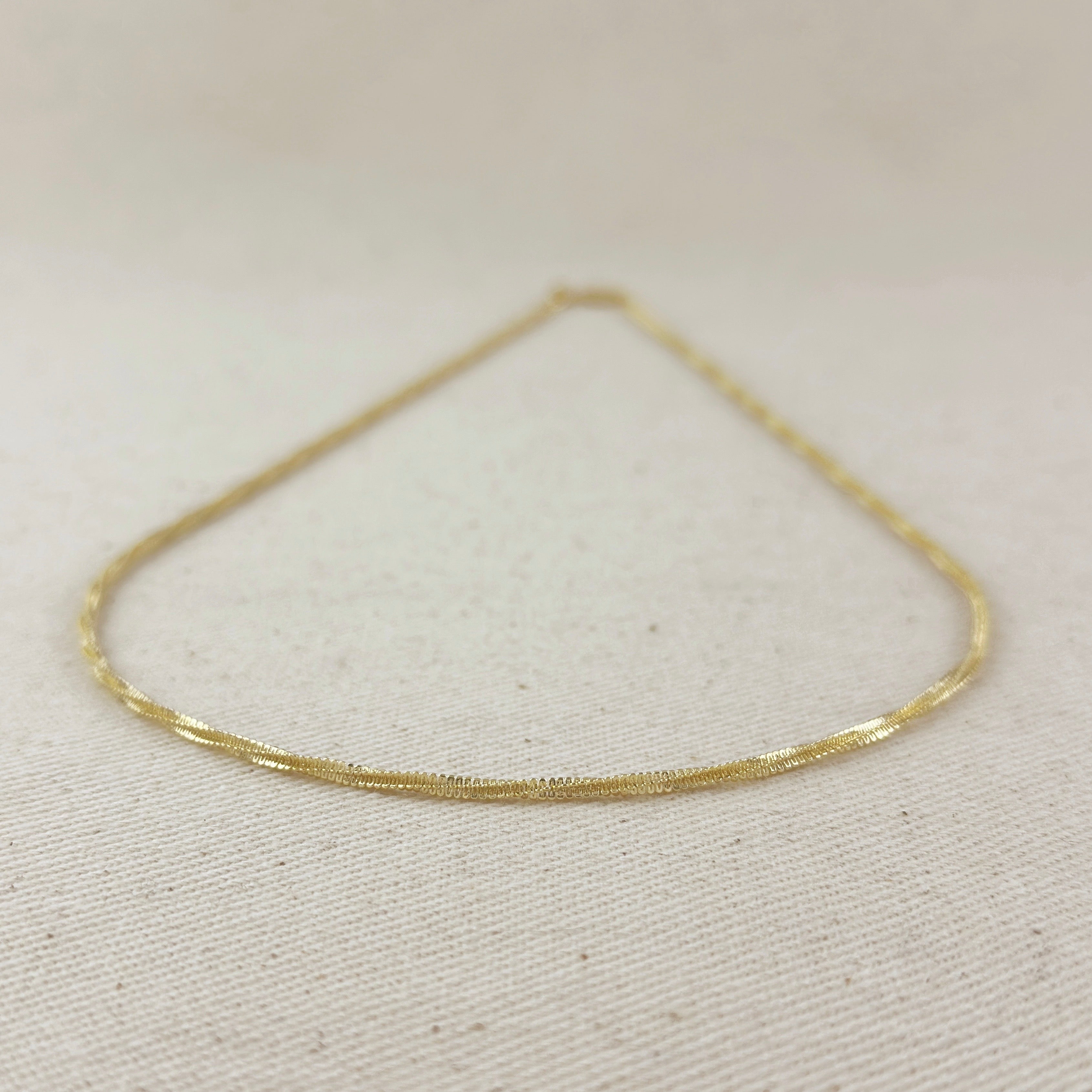 Mondsee 18k Gold Filled 2mm Square Rope Chain | 18k Gold Filled Jewelry
