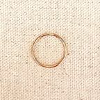 Mondsee 14k Gold Filled 1mm Plain Stackable Ring | 18k Gold Filled Jewelry