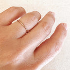 Mondsee 14k Gold Filled 1mm Plain Stackable Ring | 18k Gold Filled Jewelry