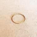 Mondsee 14k Gold Filled 1mm Plain Stackable Ring | 18k Gold Filled Jewelry