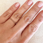Mondsee 14k Gold Filled 1mm Twisted Stackable Ring | 18k Gold Filled Jewelry