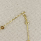 18k Gold Filled Flower CZ Necklace