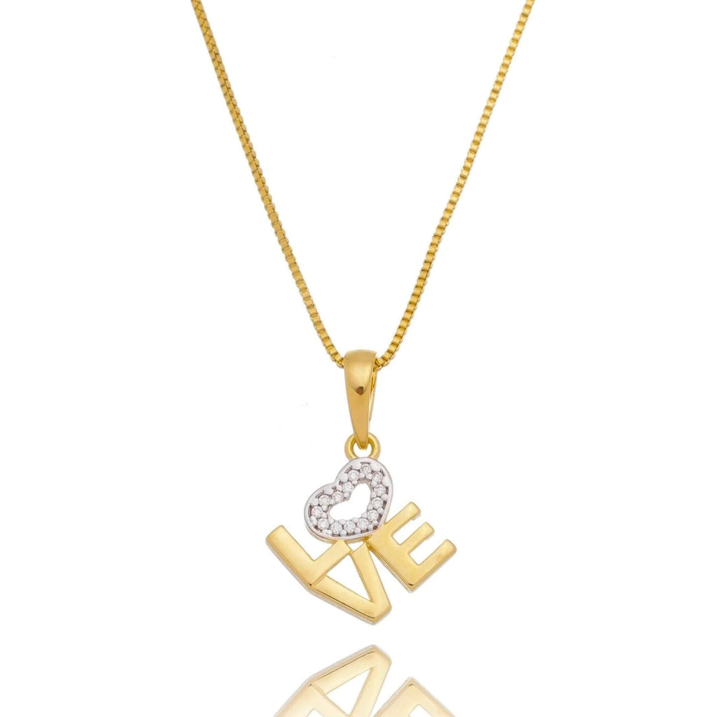 Mondsee 18K Gold Filled Love Letter Stack Necklace | 18k Gold Filled Jewelry