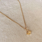 Mondsee 18K Gold Filled Love Letter Stack Necklace | 18k Gold Filled Jewelry