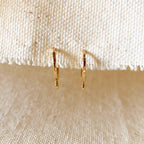 Mondsee 18k Gold Filled 12mm Lever Back Hoop Earring | 18k Gold Filled Jewelry
