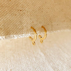 Mondsee 18k Gold Filled 12mm Lever Back Hoop Earring | 18k Gold Filled Jewelry