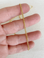 Mondsee 18k Gold Filled 2.0mm Cuban Bracelet | 18k Gold Filled Jewelry