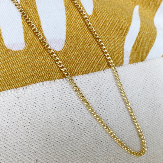 Mondsee 18k Gold Filled 2.0mm Cuban Chain | 18k Gold Filled Jewelry