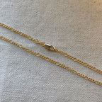 Mondsee 18k Gold Filled 2mm Rounded 3x1 Figaro Chain | 18k Gold Filled Jewelry