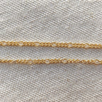 Mondsee 18k Gold Filled 2mm Rounded 3x1 Figaro Chain | 18k Gold Filled Jewelry