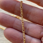 Mondsee 18k Gold Filled 2mm Rounded 3x1 Figaro Chain | 18k Gold Filled Jewelry