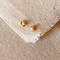 Mondsee 18k Gold Filled 4mm Simulated Pearl Stud | 18k Gold Filled Jewelry