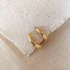 Mondsee 18k Gold Filled Artisan Clicker Hoop Earrings | 18k Gold Filled Jewelry