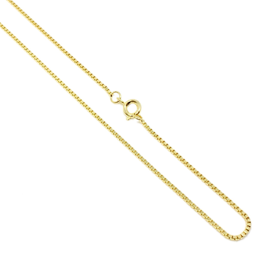 Mondsee 18k Gold Filled Box Chain 1.2mm | 18k Gold Filled Jewelry