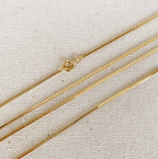 Mondsee 18k Gold Filled Box Chain 1.2mm | 18k Gold Filled Jewelry
