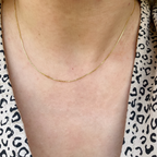 Mondsee 18k Gold Filled Diamond Cut Box Chain 0.5mm | 18k Gold Filled Jewelry