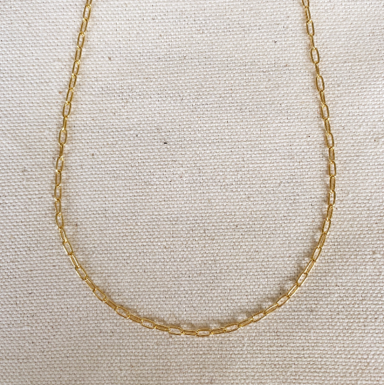 Mondsee 18k Gold Filled 2.5mm Cable Link Chain | 18k Gold Filled Jewelry
