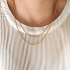 Mondsee 18k Gold Filled Chain Rounded Figaro Style | 18k Gold Filled Jewelry