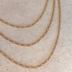 Mondsee 18k Gold Filled Chain Rounded Figaro Style | 18k Gold Filled Jewelry