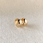 Mondsee 18k Gold Filled Chunky Clicker Earrings | 18k Gold Filled Jewelry