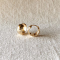 Mondsee 18k Gold Filled Chunky Clicker Earrings | 18k Gold Filled Jewelry