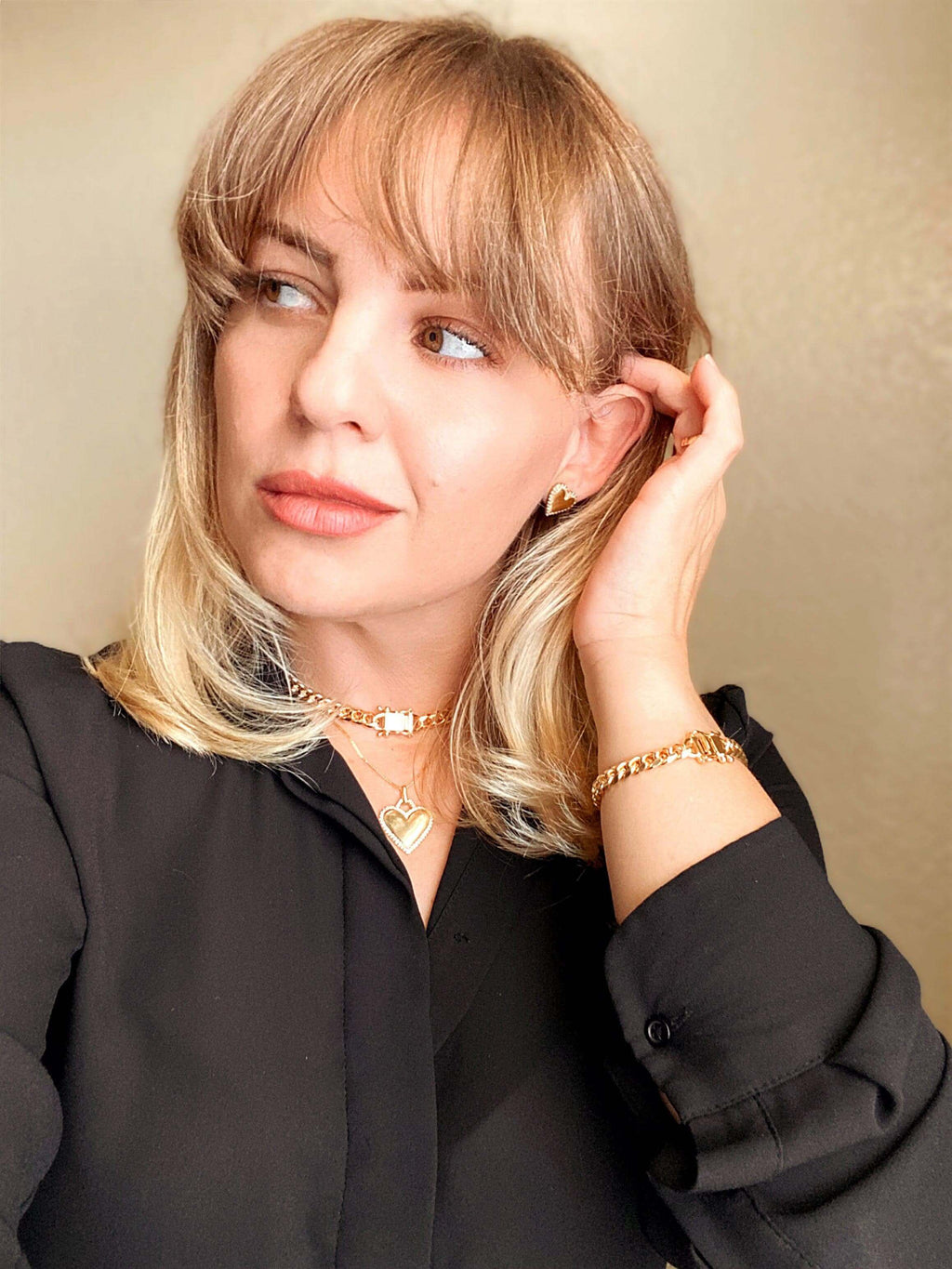 Mondsee 18k Gold Filled Chunky Cuban Necklace Featuring Box Lock Clasp | 18k Gold Filled Jewelry