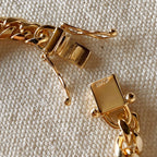 Mondsee 18k Gold Filled Chunky Cuban Necklace Featuring Box Lock Clasp | 18k Gold Filled Jewelry