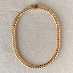 Mondsee 18k Gold Filled Chunky Cuban Necklace Featuring Box Lock Clasp | 18k Gold Filled Jewelry