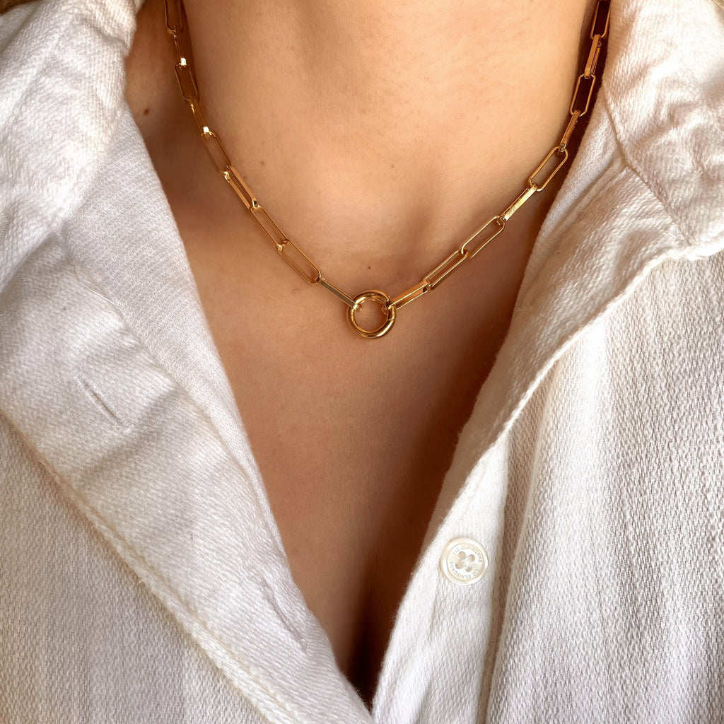 Mondsee 18k Gold Filled Connector Carabiner | 18k Gold Filled Jewelry