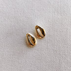 GoldFi 18k Gold Filled Cowrie Shell Protection Earrings