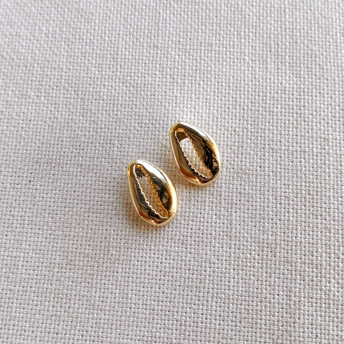 GoldFi 18k Gold Filled Cowrie Shell Protection Earrings