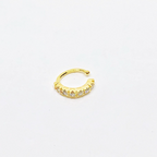Mondsee 18k Gold Filled Cubic Zirconia Ear Cuff Delicate With Six Clear CZ | 18k Gold Filled Jewelry