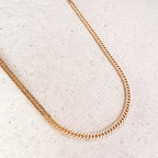 Mondsee 18k Gold Filled Curb Chain 4.0mm | 18k Gold Filled Jewelry