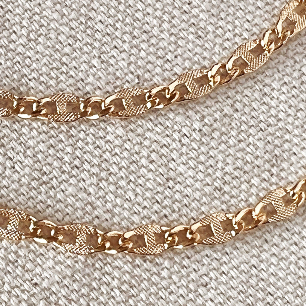 Mondsee 18k Gold Filled Detailed Chain Jewelry | 18k Gold Filled Jewelry