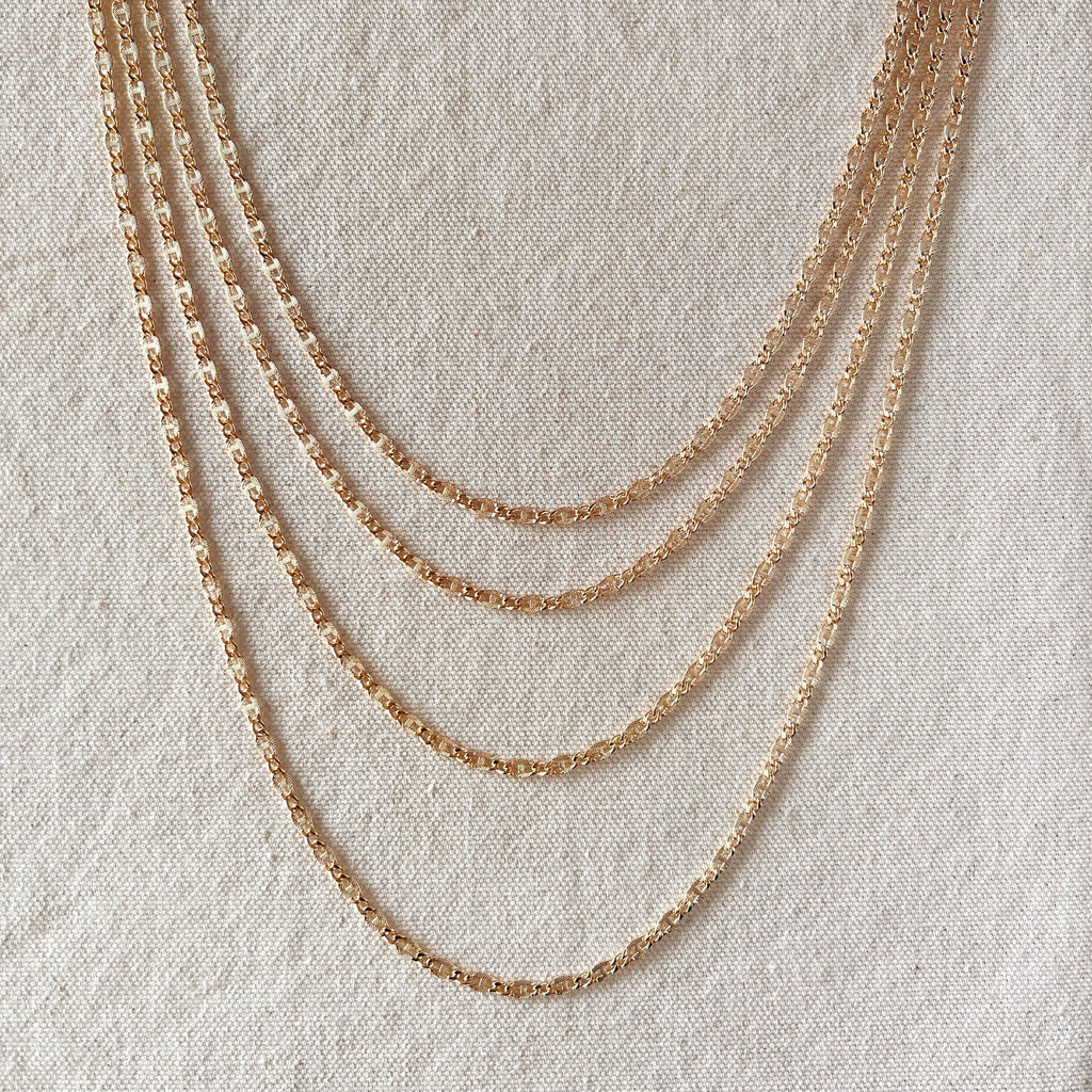 Mondsee 18k Gold Filled Detailed Chain Jewelry | 18k Gold Filled Jewelry