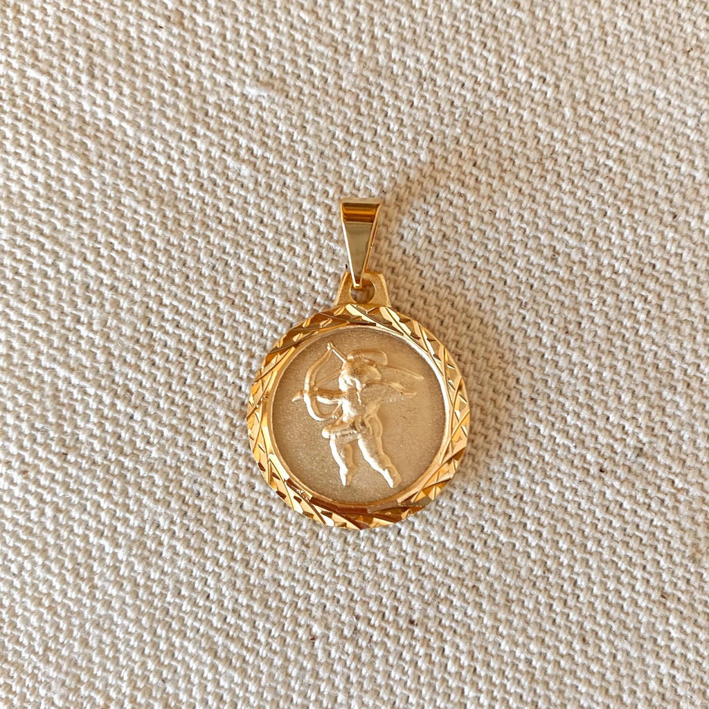 Mondsee 18k Gold Filled Diamond Cut Cupid Necklace | 18k Gold Filled Jewelry