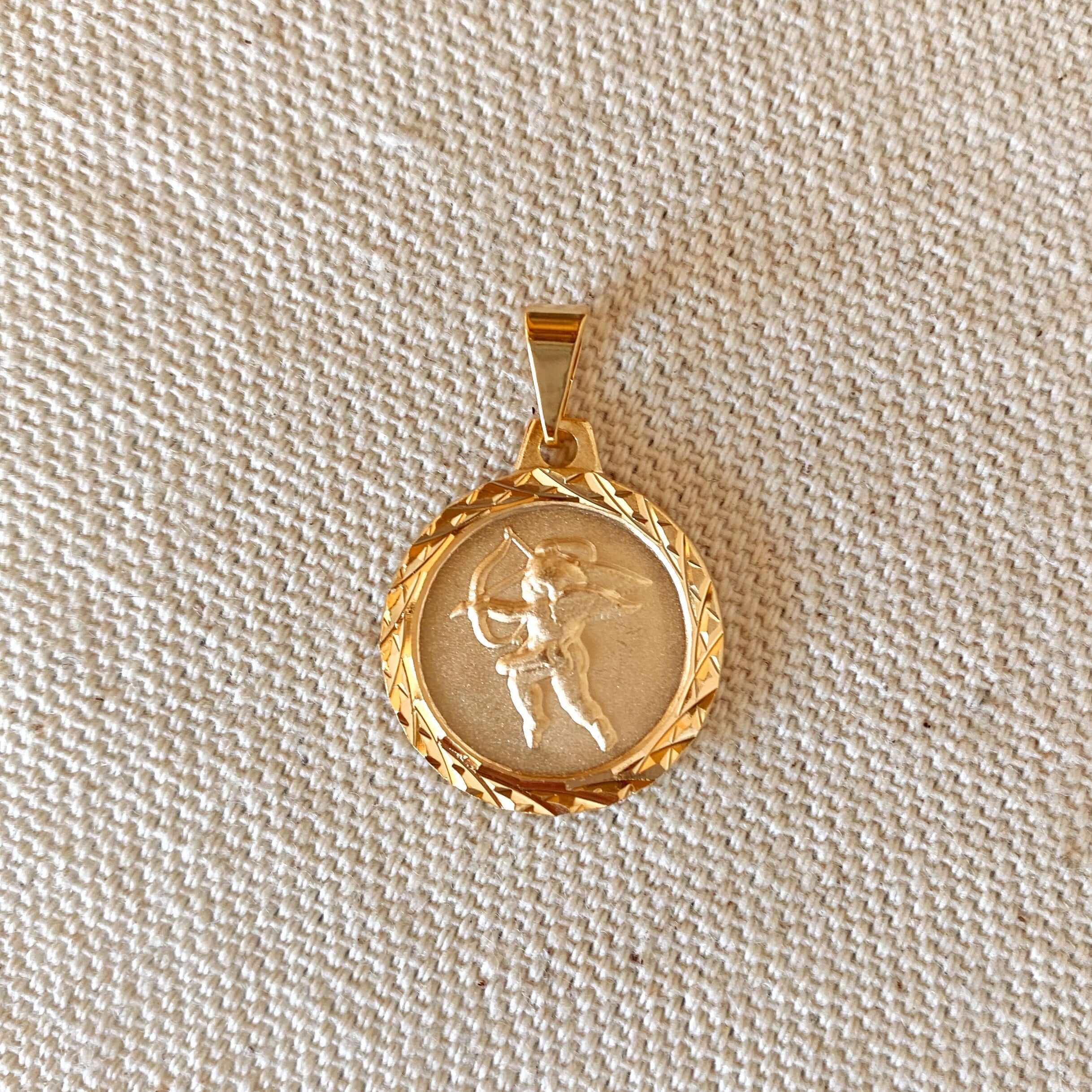Mondsee 18k Gold Filled Diamond Cut Cupid Necklace | 18k Gold Filled Jewelry