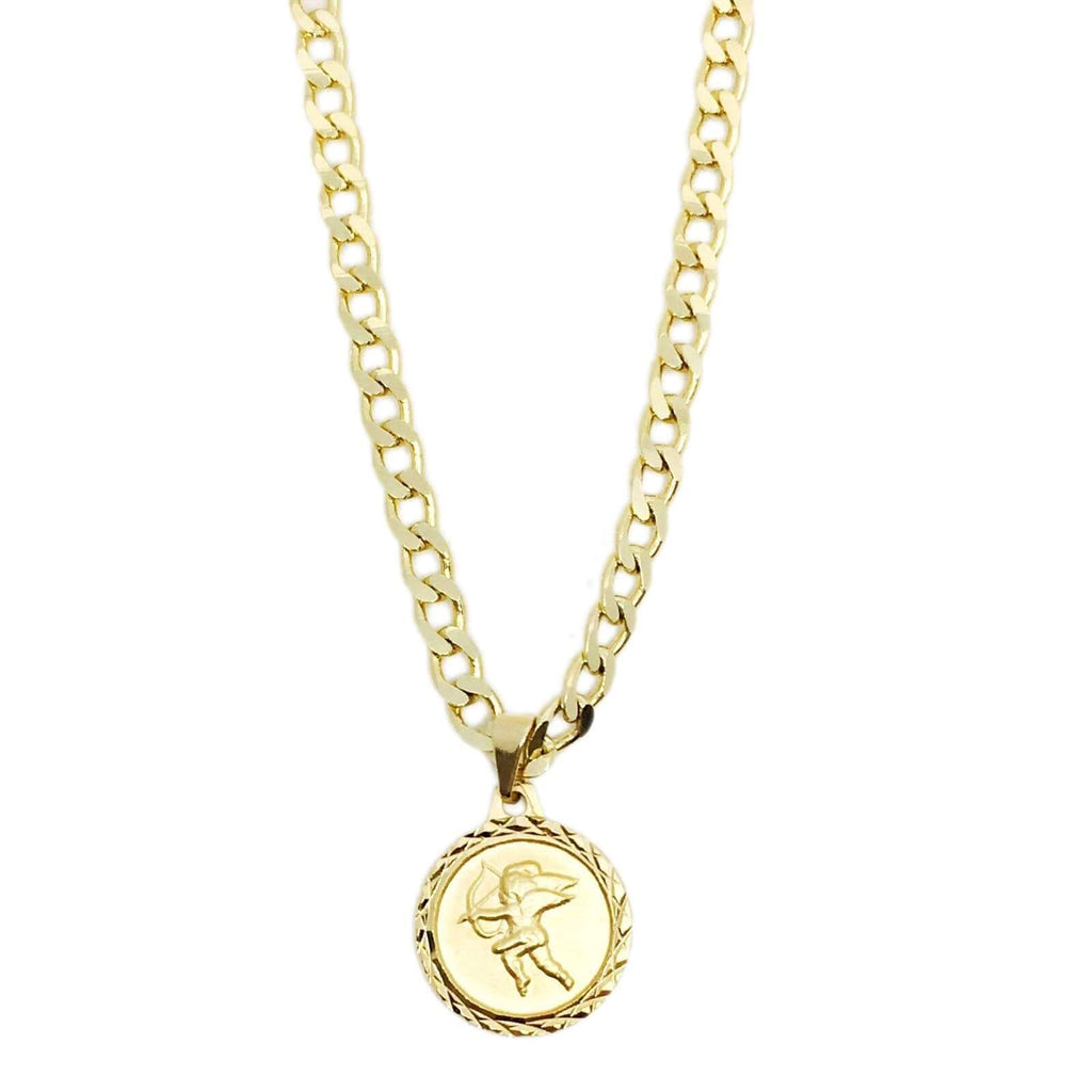 Mondsee 18k Gold Filled Diamond Cut Cupid Necklace | 18k Gold Filled Jewelry