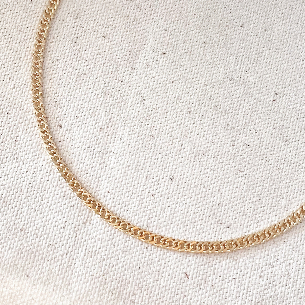 Mondsee 18k Gold Filled Double Curb Chain Cuban | 18k Gold Filled Jewelry