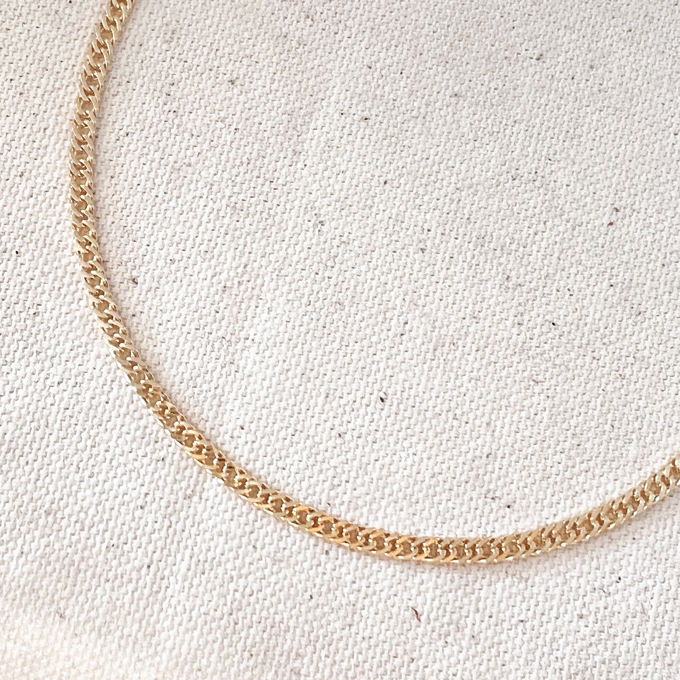 Mondsee 18k Gold Filled Double Curb Chain Cuban | 18k Gold Filled Jewelry