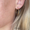 Mondsee 18k Gold Filled Endless Hoop Earrings | 18k Gold Filled Jewelry