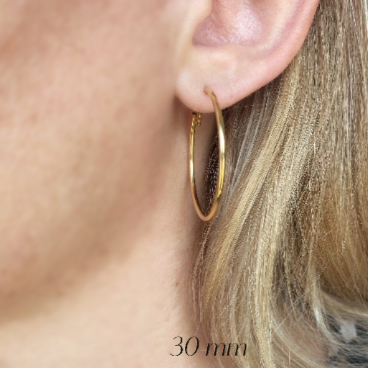 Mondsee 18k Gold Filled Endless Hoop Earrings | 18k Gold Filled Jewelry