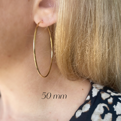 Mondsee 18k Gold Filled Endless Hoop Earrings | 18k Gold Filled Jewelry