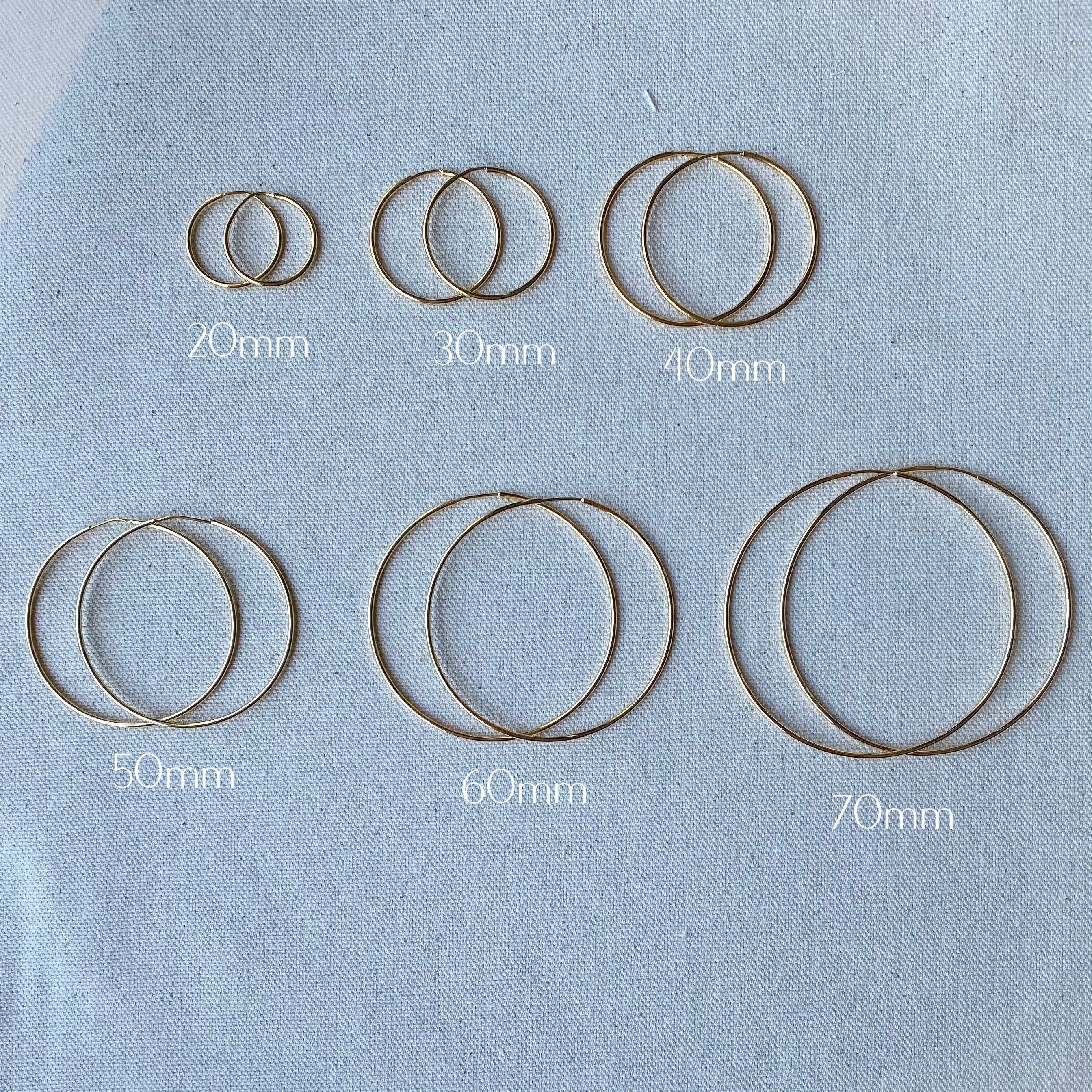 Mondsee 18k Gold Filled Endless Hoop Earrings | 18k Gold Filled Jewelry