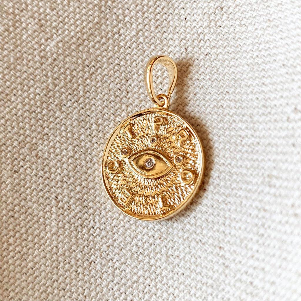 Mondsee 18k Gold Filled Evil Eye Protection Pendant | 18k Gold Filled Jewelry