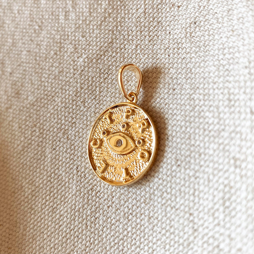 Mondsee 18k Gold Filled Evil Eye Protection Pendant | 18k Gold Filled Jewelry