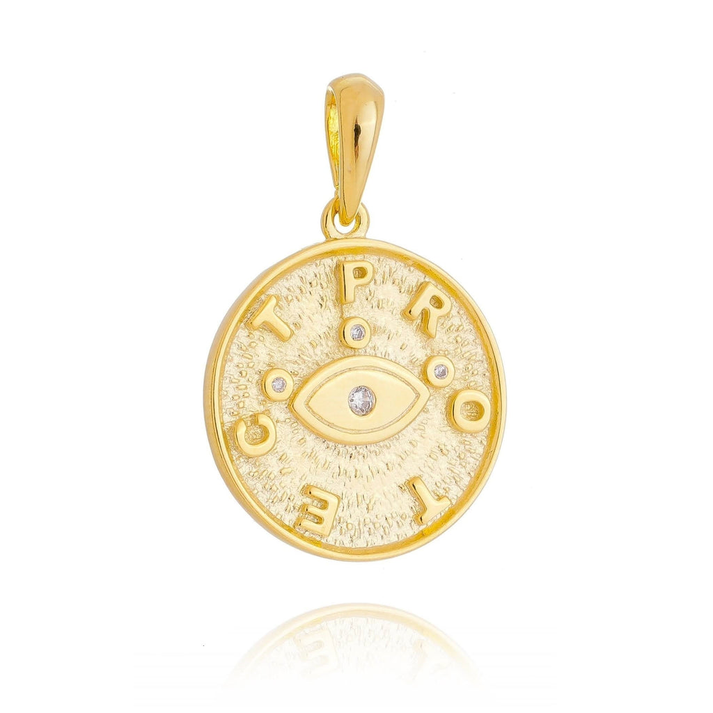 Mondsee 18k Gold Filled Evil Eye Protection Pendant | 18k Gold Filled Jewelry