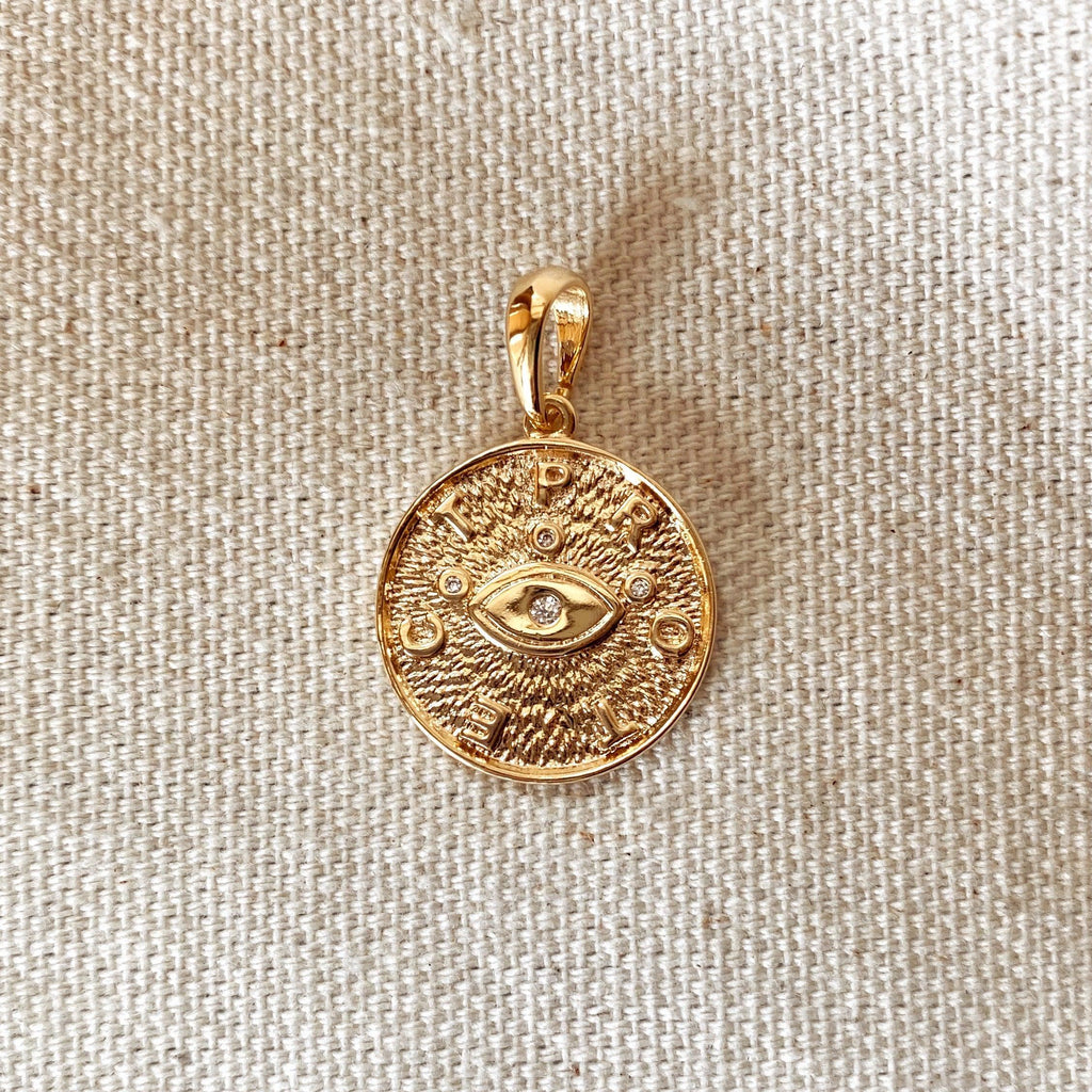 Mondsee 18k Gold Filled Evil Eye Protection Pendant | 18k Gold Filled Jewelry