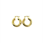 Mondsee 18k Gold Filled Thick Small Hoop Earrings | 18k Gold Filled Jewelry