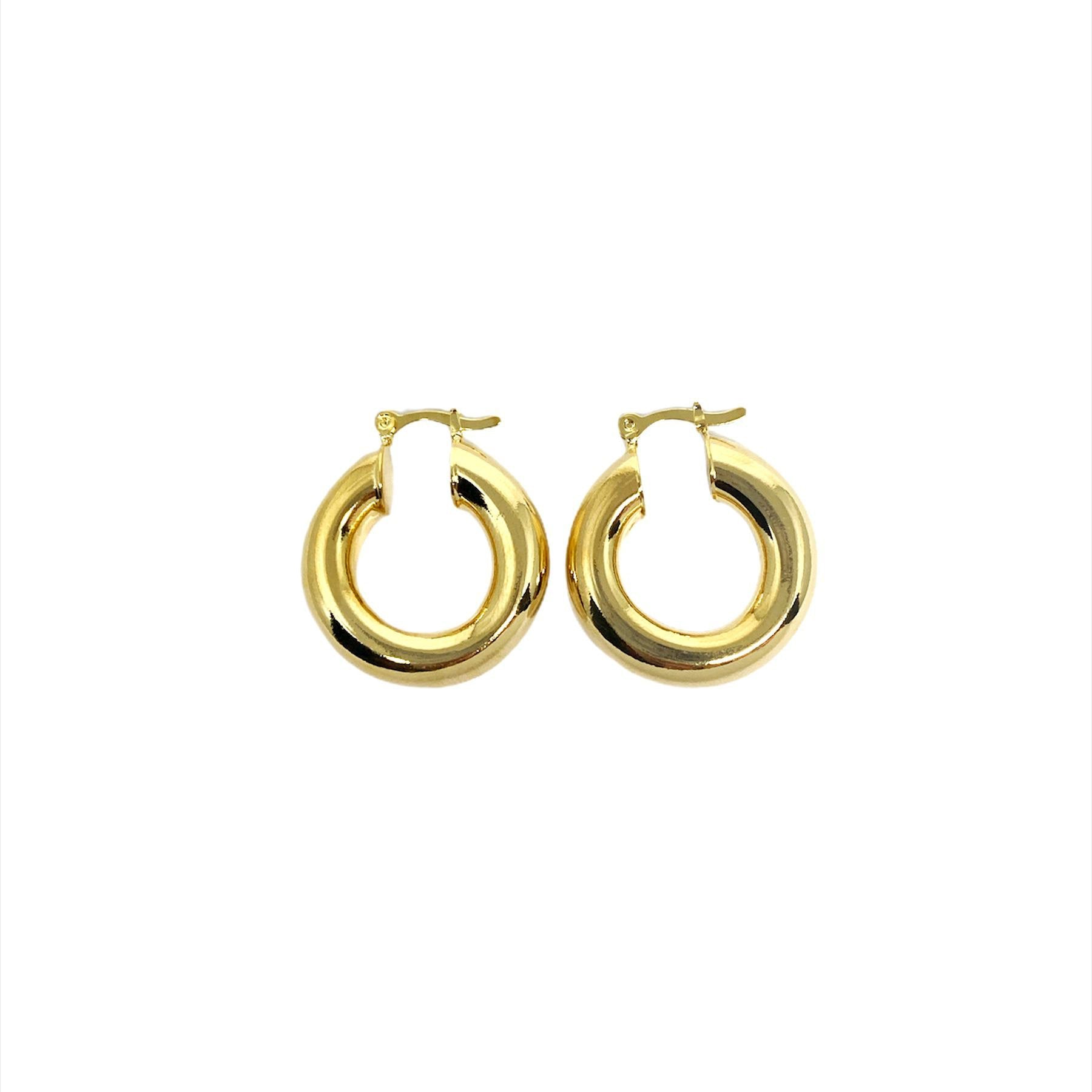Mondsee 18k Gold Filled Thick Small Hoop Earrings | 18k Gold Filled Jewelry